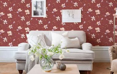 Бордові шпалери для спальні - затишний та романтичний тренд 2024 року