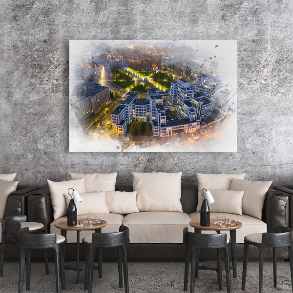 Картина на холсті Харків вид зверху