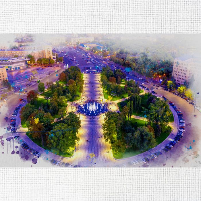 Картина на холсті площа Свободи в Харкові