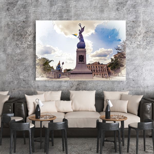 Картина на холсті пам’ятник Незалежності в Харкові Картина на холсті пам’ятник Незалежності в Харкові