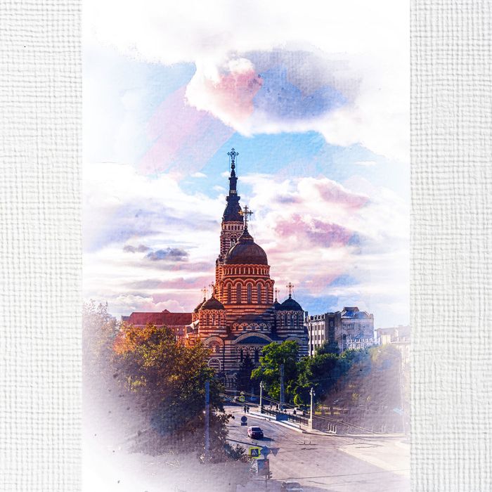 Картина на холсті Свято-Благовіщенський кафедральний собор УПЦ в Харкові