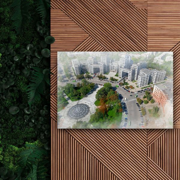 Картина на холсті площа Свободи влітку