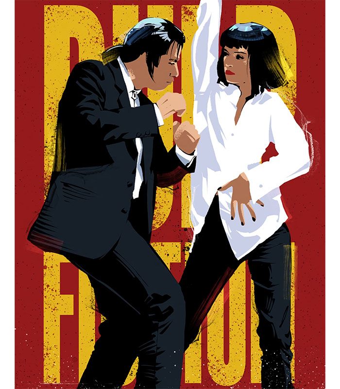 Картина на холсті Танець Вінсента та Мії Pulp Fiction