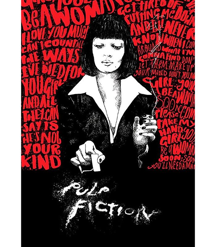Картина на холсті Pulp Fiction art poster
