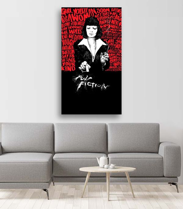 Картина на холсті Pulp Fiction art poster Картина на холсті Pulp Fiction art poster