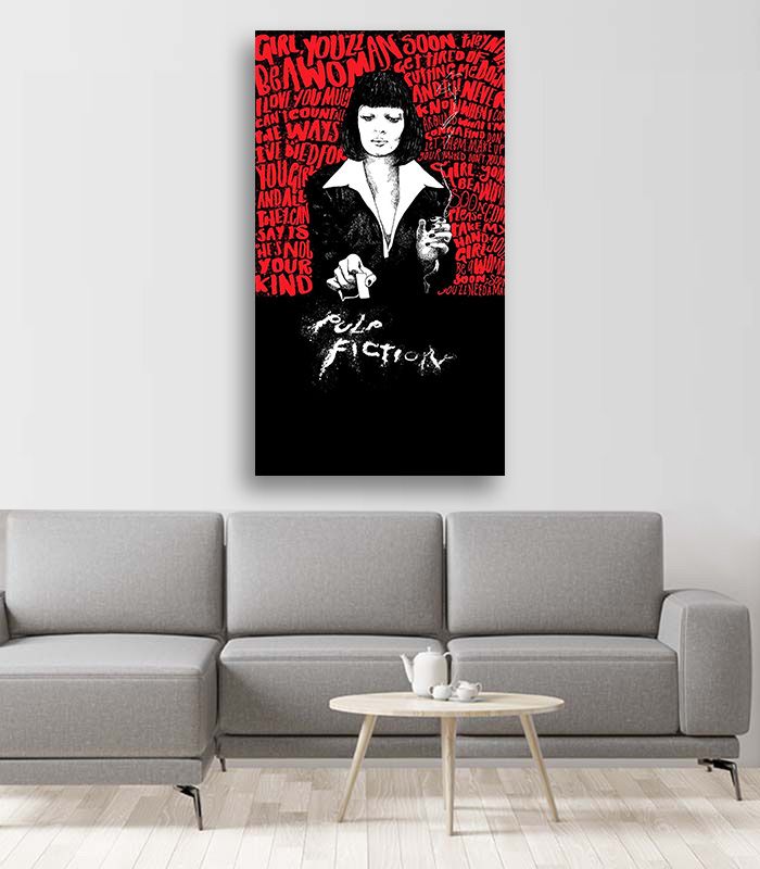 Картина на холсті Pulp Fiction art poster