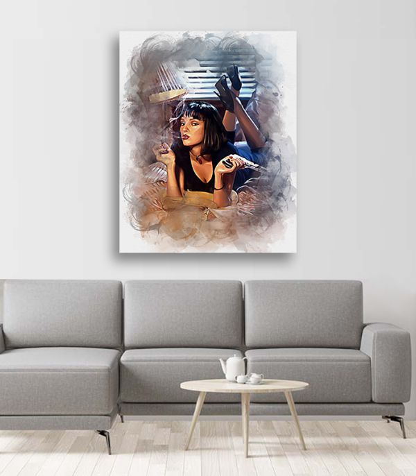 Картина на холсті Кримінальне чтиво арт постер Картина на холсті Кримінальне чтиво арт постер