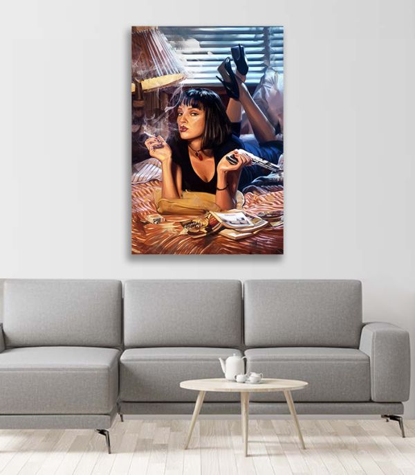 Картина на холсті Мія Уоллес постер Картина на холсті Мія Уоллес постер