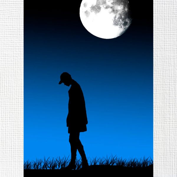 Сумний аніме бой вночі