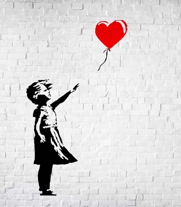 Картина Бенксі – Дівчинка з кулькою Картина Бенксі – Дівчинка з кулькою