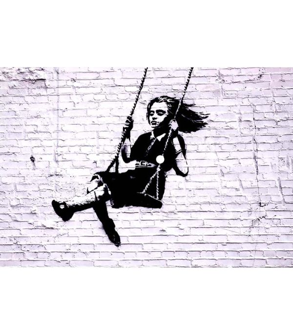 Картина Бенксі – Дівчинка на гойдалці