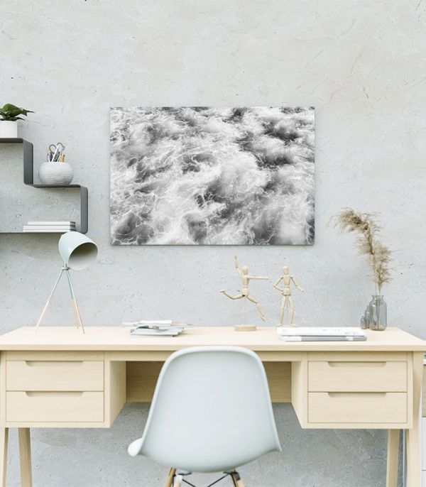 Картина чорно-біла Бурхлива вода Картина чорно-біла Бурхлива вода