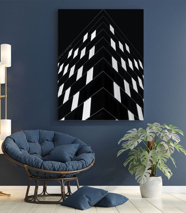 Картина чорно-біла Квадрати Картина чорно-біла Квадрати
