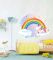 Наклейка для кімнати дівчинки – Веселка та единоріг