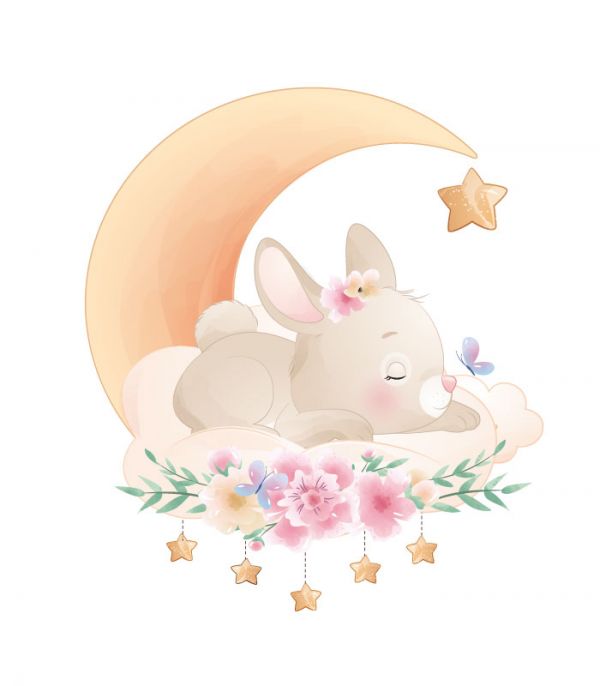 Наклейки для дівчат – Зайченя