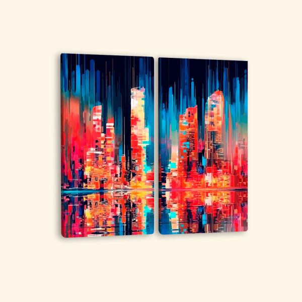 Картина з декількох частин Нью-Йорк дріпінг стиль