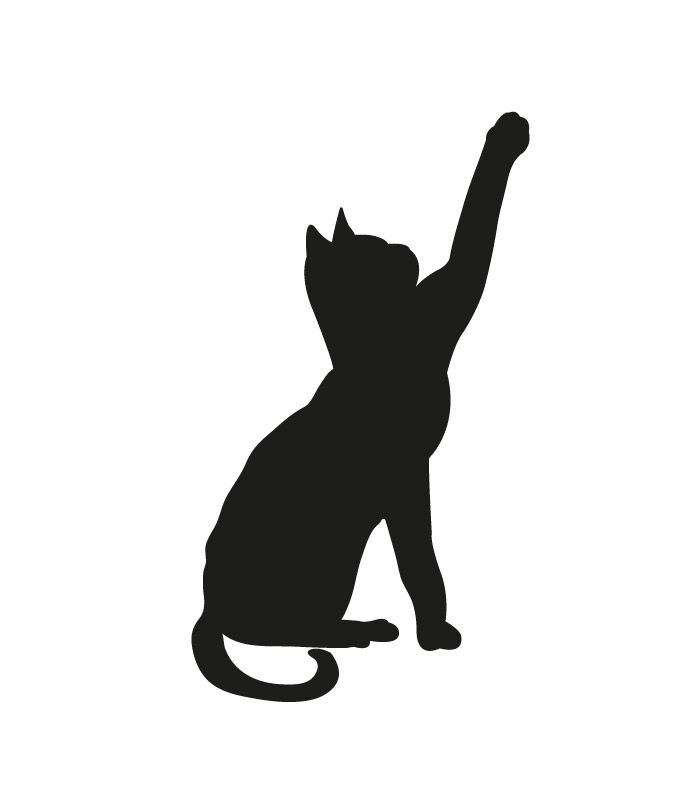 Інтер’єрна наклейка – Кішка силует
