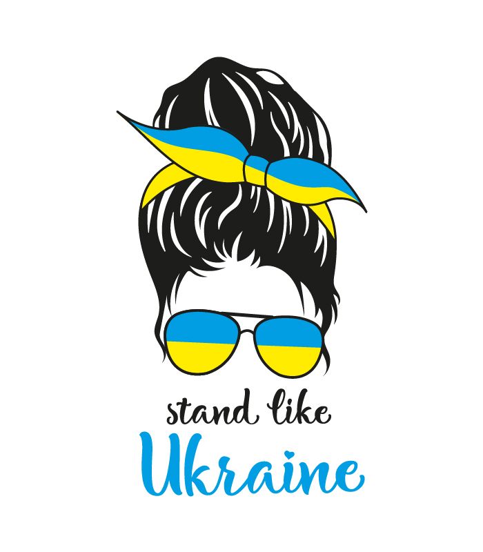 Інтер’єрна наклейка – Stand like Ukraine