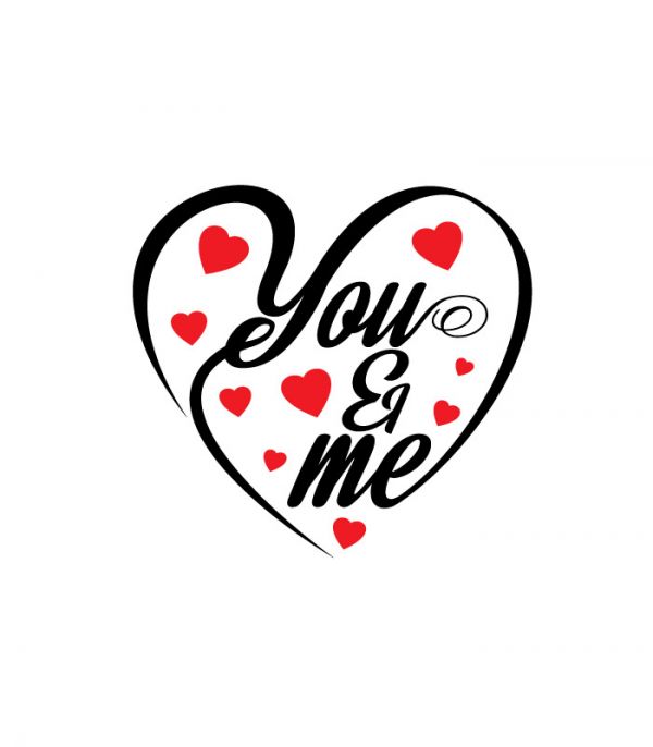 Вінілові наклейки на стіну – романтична You and Me Вінілові наклейки на стіну – романтична You and Me