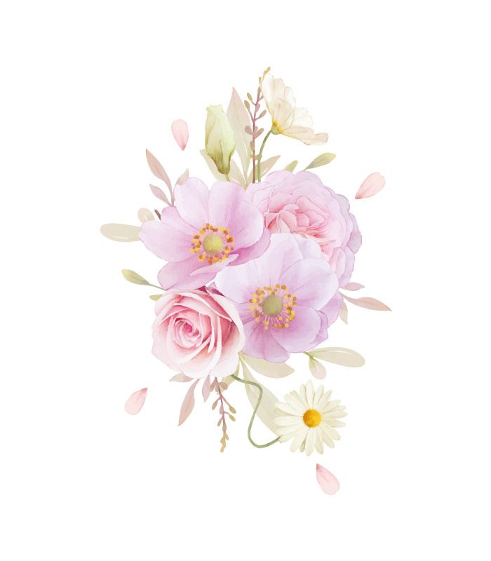 Інтер’єрна наклейка – Ніжні квіти