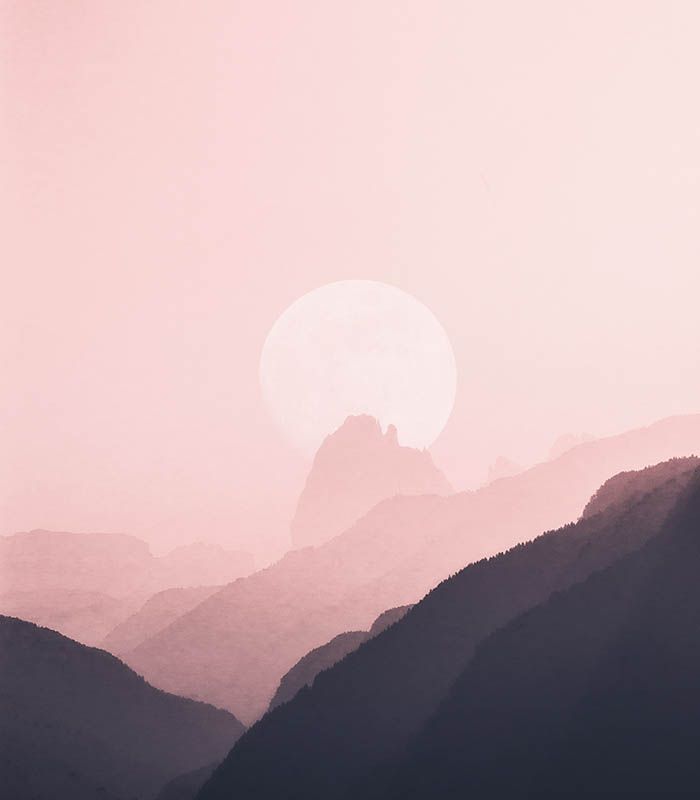 Картина рожевий захід сонця