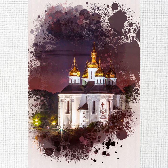 Картина на холсті Катерининська цервка в Чернігові