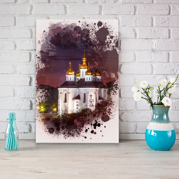 Картина на холсті Катерининська цервка в Чернігові