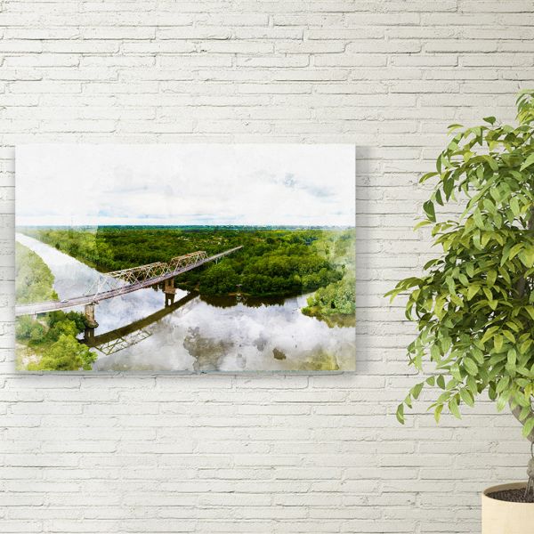 Картина на холсті міст в Чернігові Картина на холсті міст в Чернігові