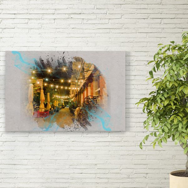 Картина на холсті затишний вечір в Чернігові