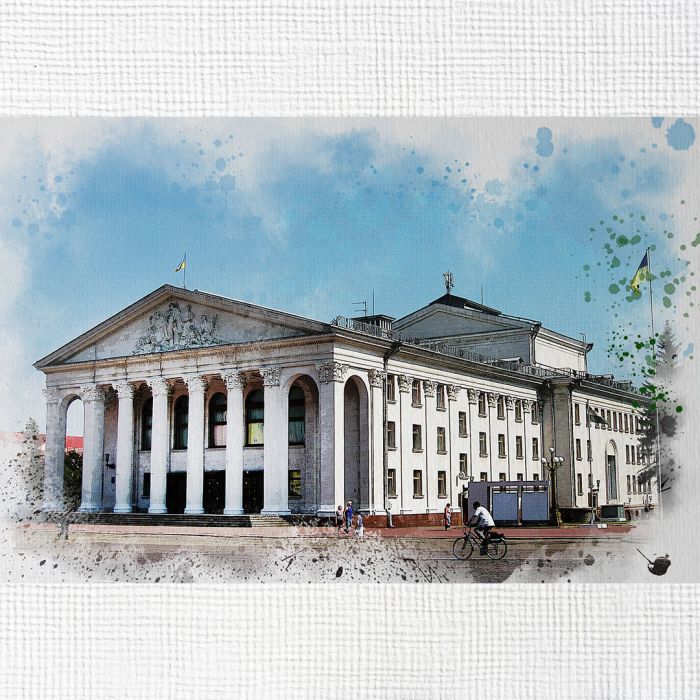 Картина на холсті Чернігівський музикальний театр