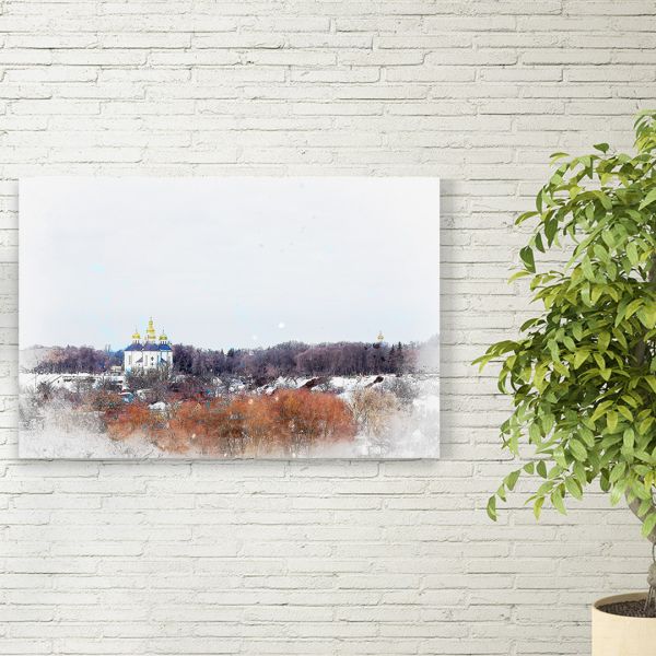 Картина на холсті Чернігів взимку Картина на холсті Чернігів взимку