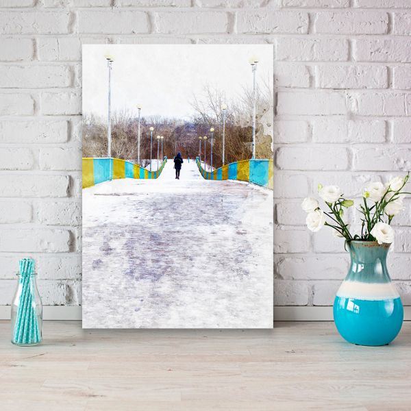 Картина на холсті будення зимового Чернігова Картина на холсті будення зимового Чернігова