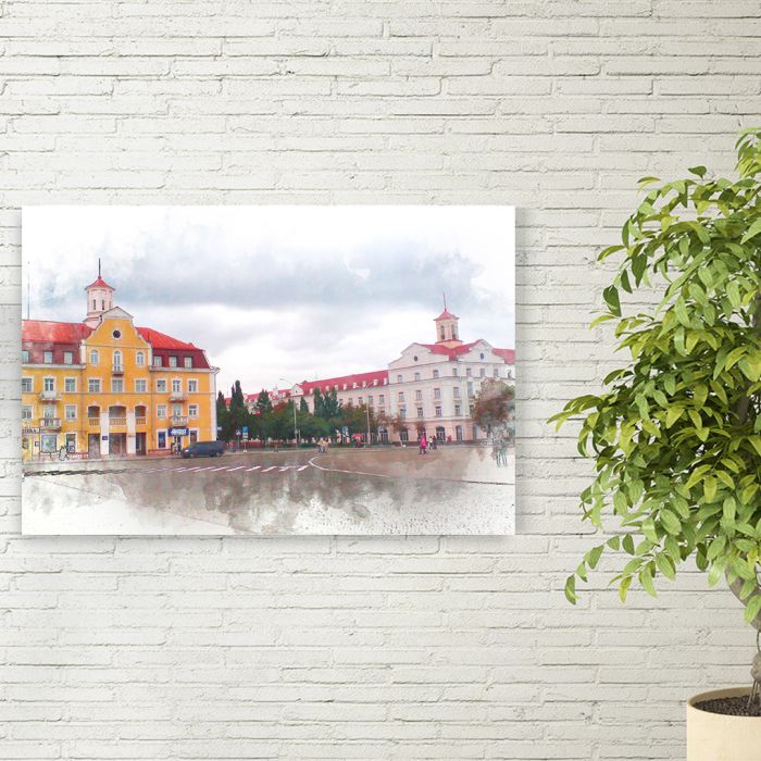 Картина на холсті будівлі міста Чернігів
