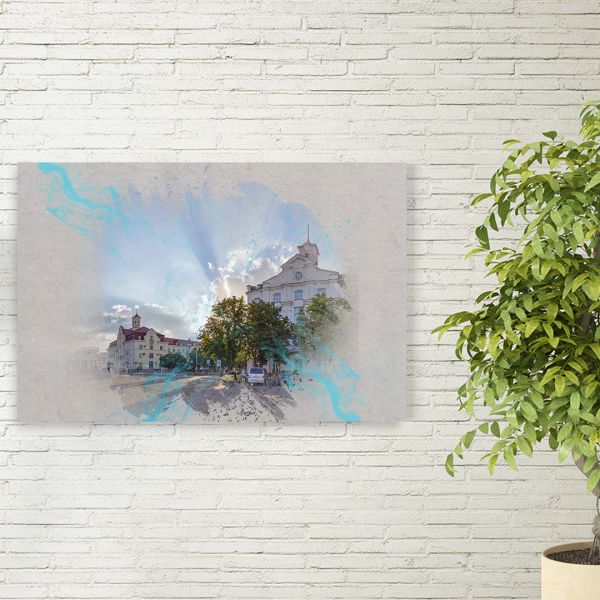 Картина на холсті пейзажі міста Чернігів влітку