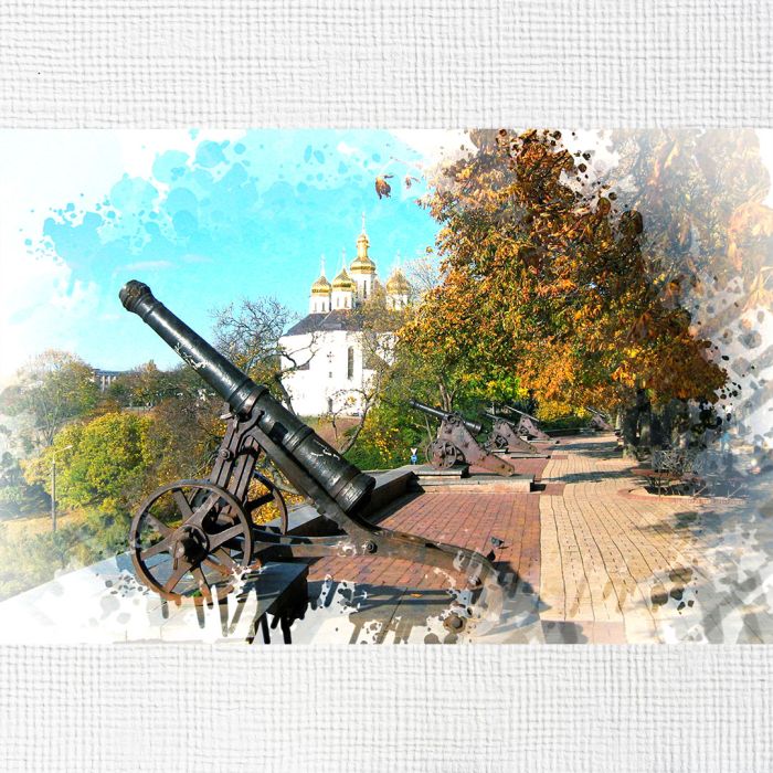 Картина на холсті історичні пушки Вала