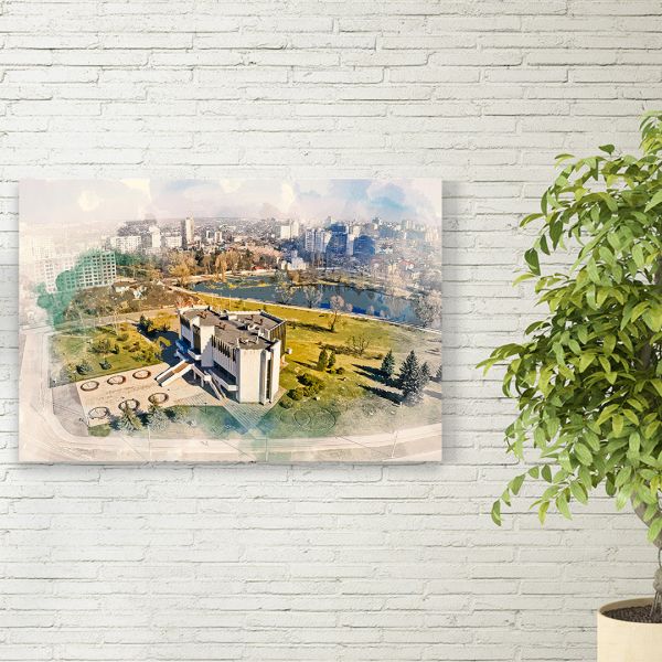 Картина на холсті архітектура міста Чернігів Картина на холсті архітектура міста Чернігів