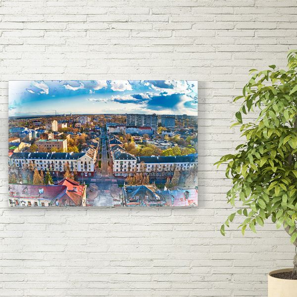 Картина на холсті Чернігів вид зверху Картина на холсті Чернігів вид зверху