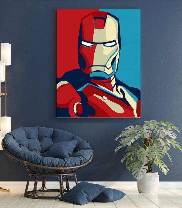 Картина Залізна людина pop art Картина Залізна людина pop art