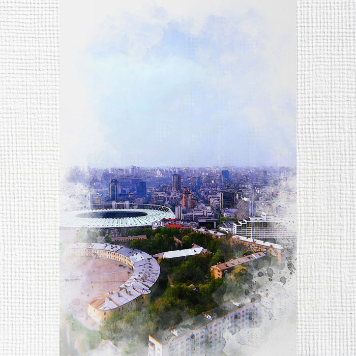 Картина на холсті НСК Олімпійський вид зверху