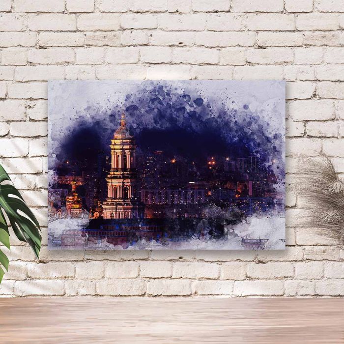 Картина на холсті Собор Софійський вночі