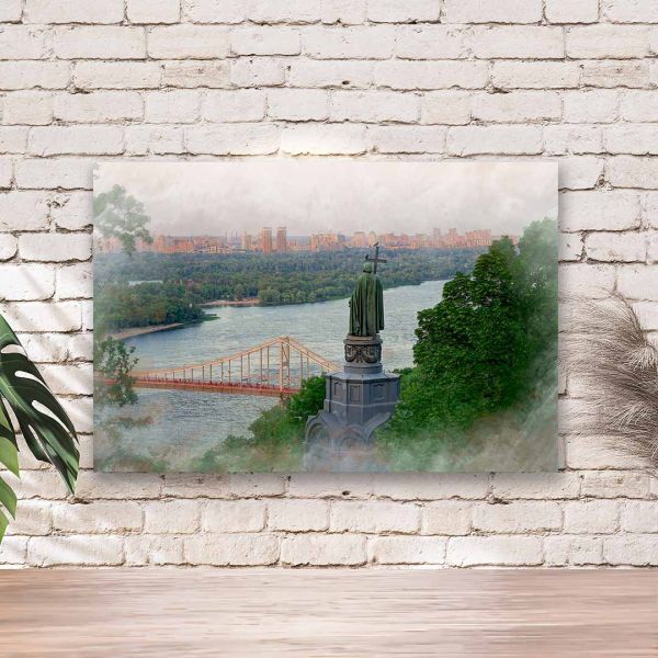 Картина на холсті пам’ятка Володимиру Великому в Києві Картина на холсті пам’ятка Володимиру Великому в Києві