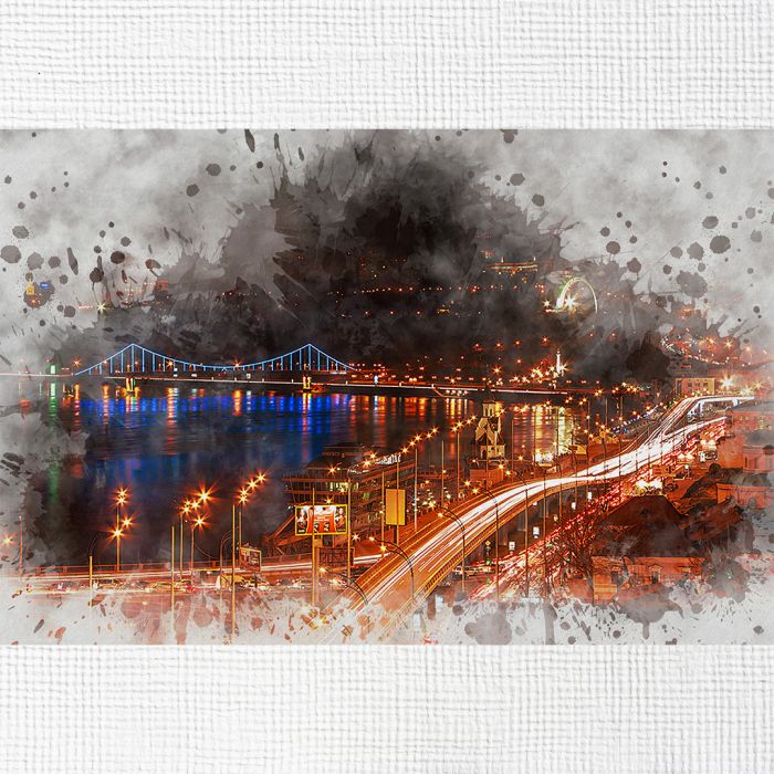 Картина на холсті Київ нічний