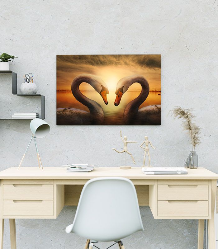 Картина Пара лебедів