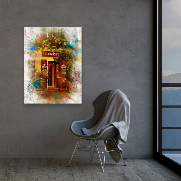 Картина на холсті львівська кав’ярня Картина на холсті львівська кав’ярня