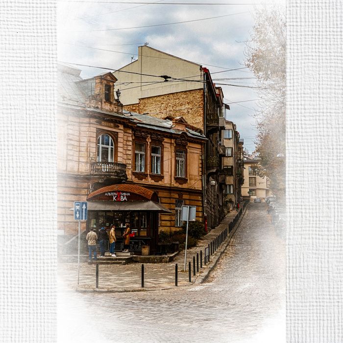 Картина на холсті львівські провулки