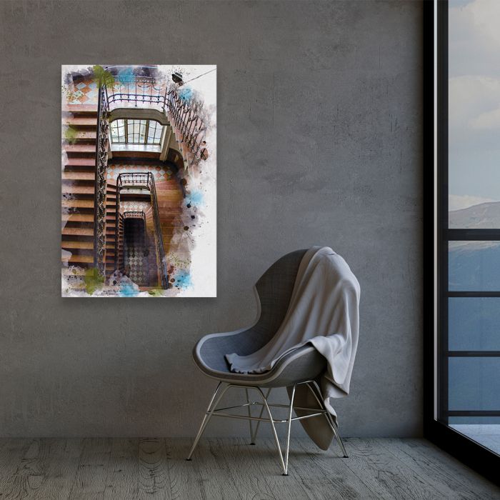 Картина на холсті львівськи сходи