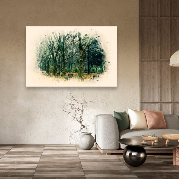 Картина на холсті львівський парк восени Картина на холсті львівський парк восени