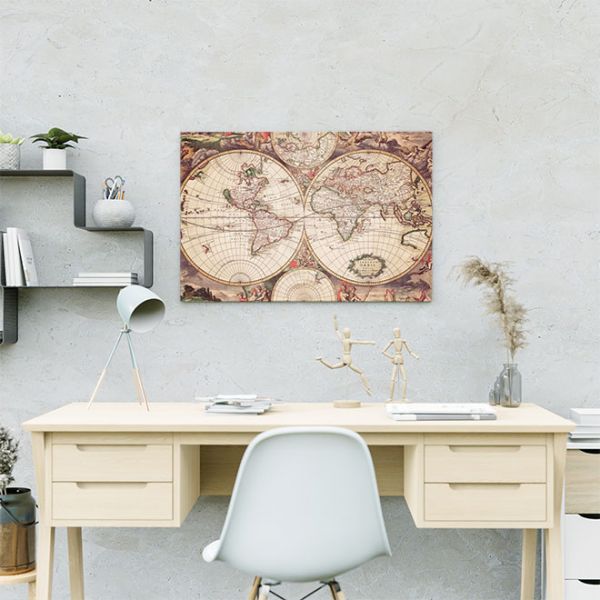 Картина Ретро арт карта