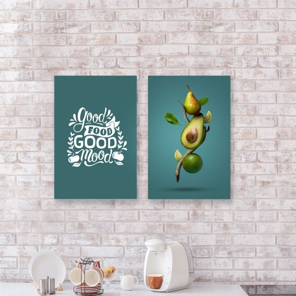 Модульні картини на стіну Good food good mood Модульні картини на стіну Good food good mood