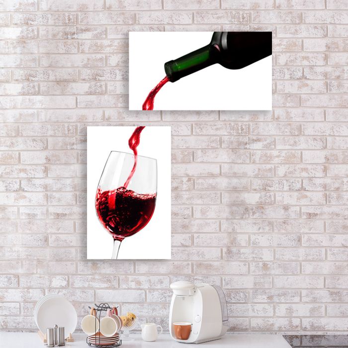 Модульні картини на стіну Червоне вино